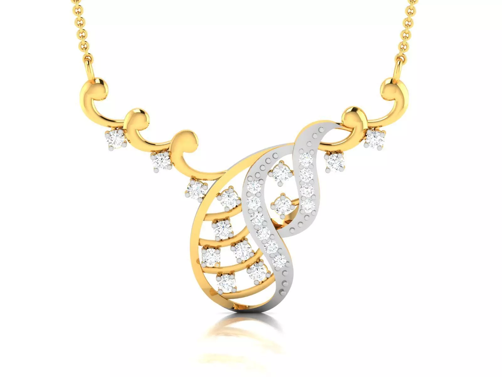 Women necklace 3dm render detail 3D print model_0