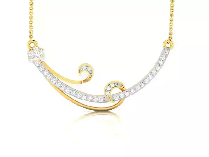 Women necklace 3dm render detail