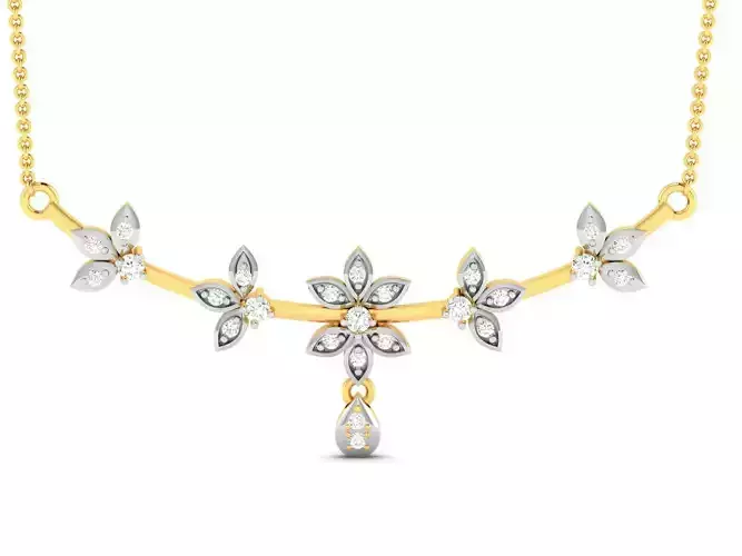 Women necklace 3dm render detail