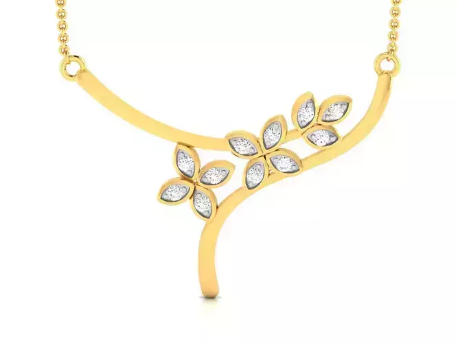 Women necklace 3dm render detail