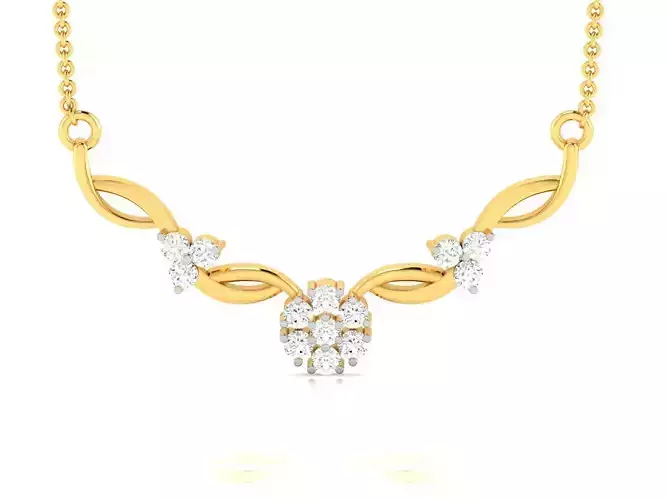 Women necklace 3dm render detail