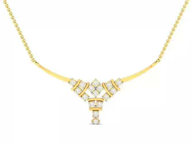 Women necklace 3dm render detail