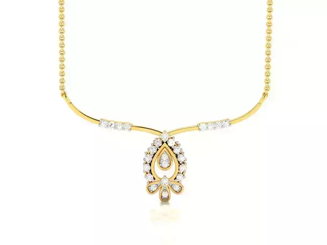 Women necklace 3dm render detail