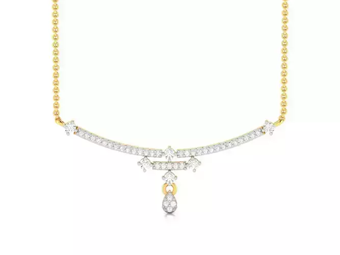 Women necklace 3dm render detail