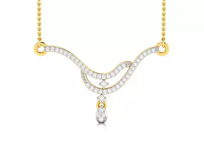 Women necklace 3dm render detail