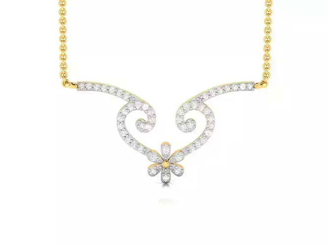 Women necklace 3dm render detail 3D print model