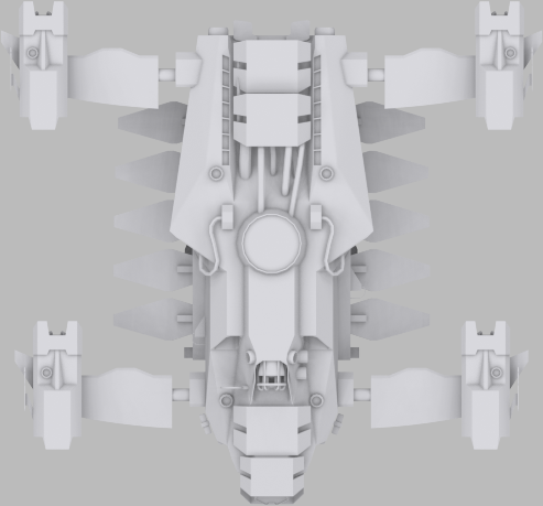 Dropship MS Low-poly 3D model_2