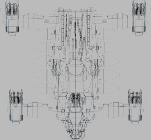 Dropship MS Low-poly 3D model_3