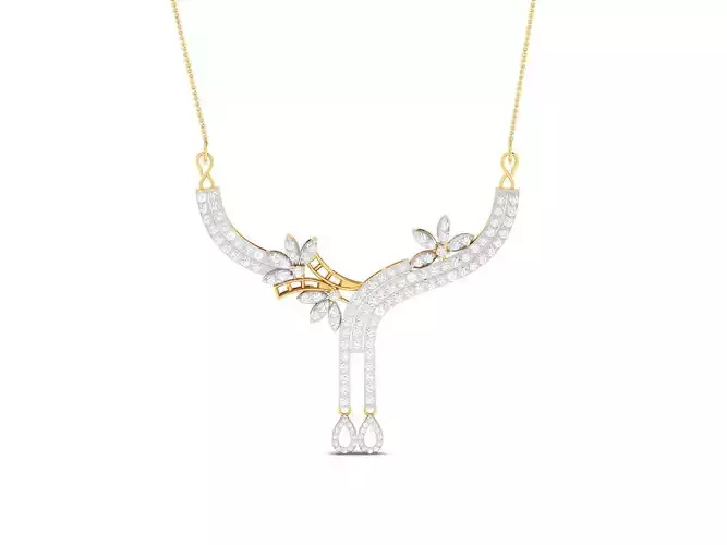 Women necklace 3dm render detail