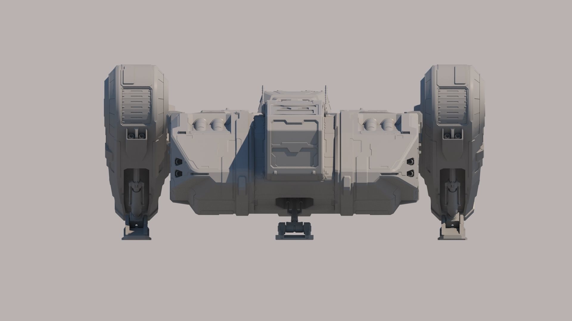 Sci Fi Dropship 3D model_6
