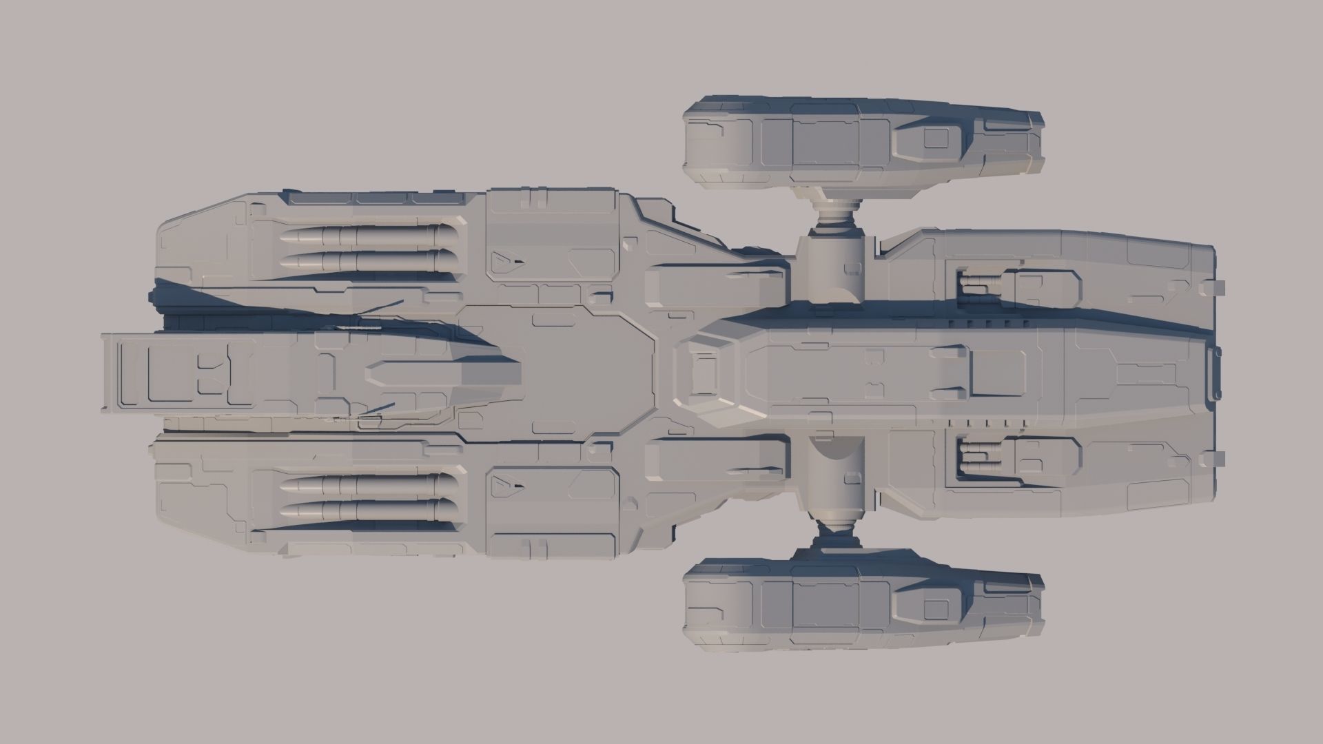 Sci Fi Dropship 3D model_8