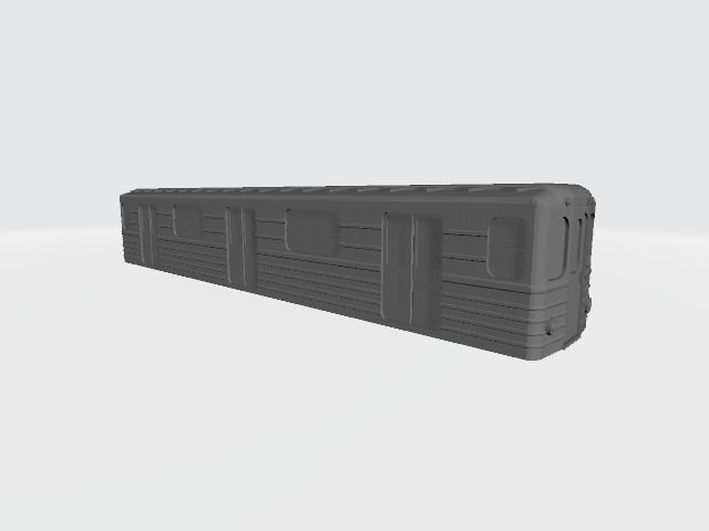 O Scale Moscow Style Subway Metro Wagon 3D print model_1