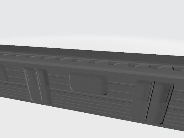 O Scale Moscow Style Subway Metro Wagon 3D print model_3