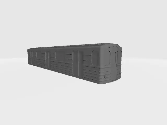 O Scale Moscow Style Subway Metro Wagon 3D print model_0