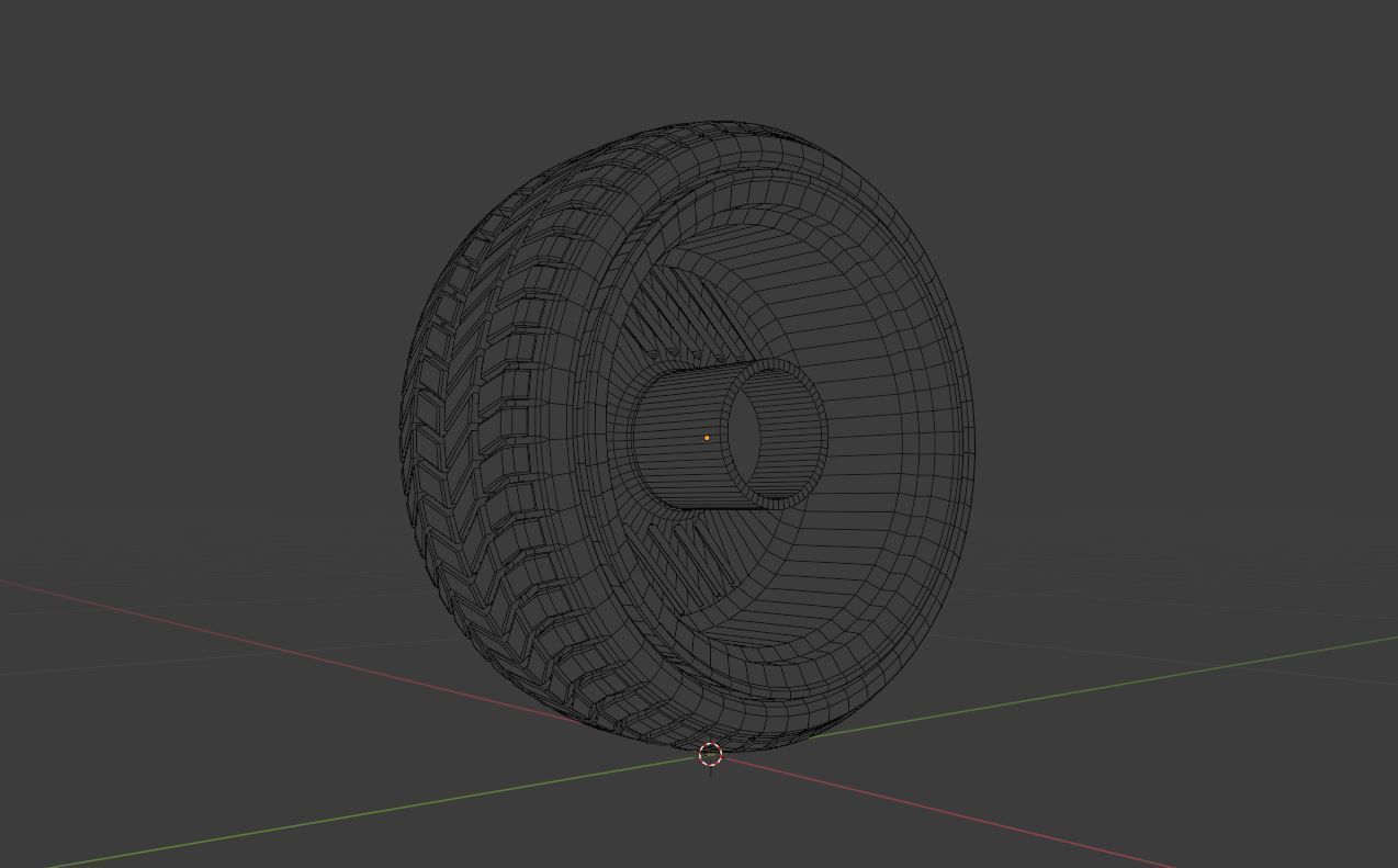 L2P wheel Low-poly 3D model_12