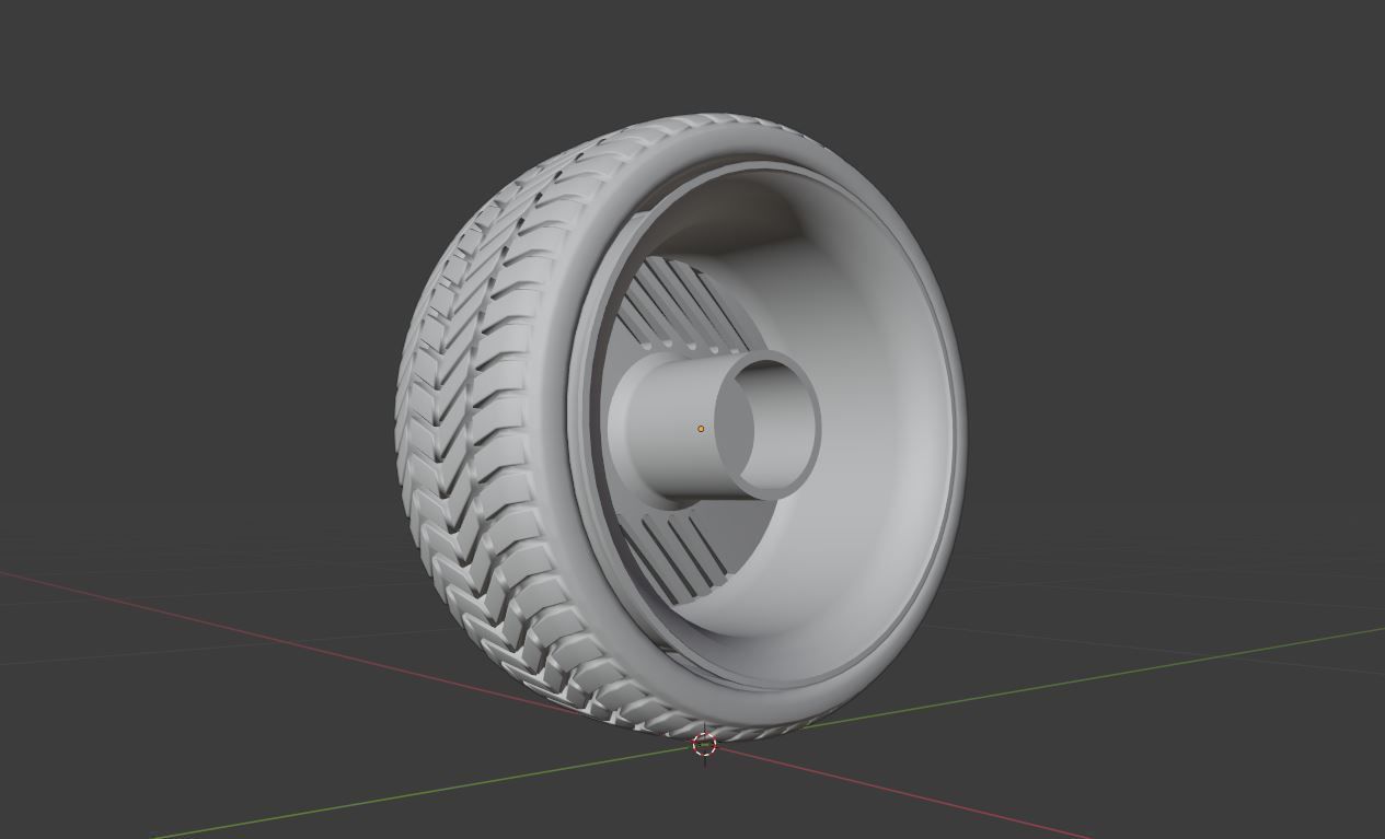 L2P wheel Low-poly 3D model_8