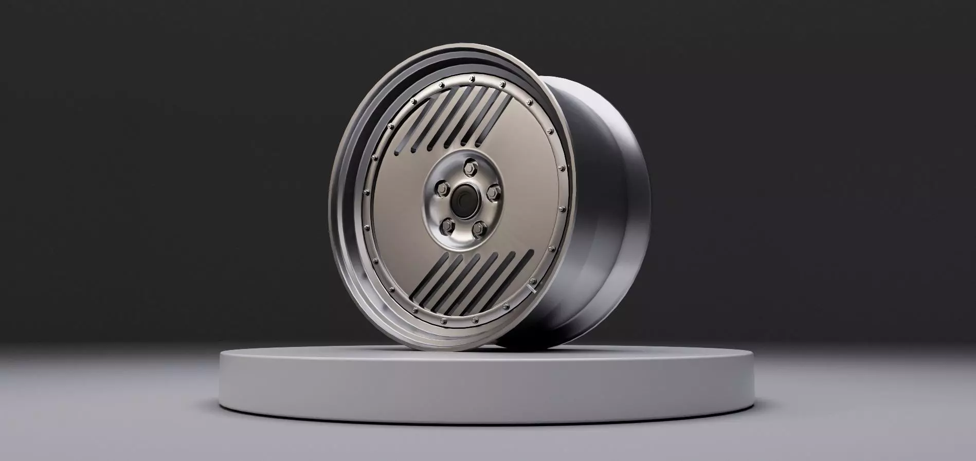 L2P wheel Low-poly 3D model_0