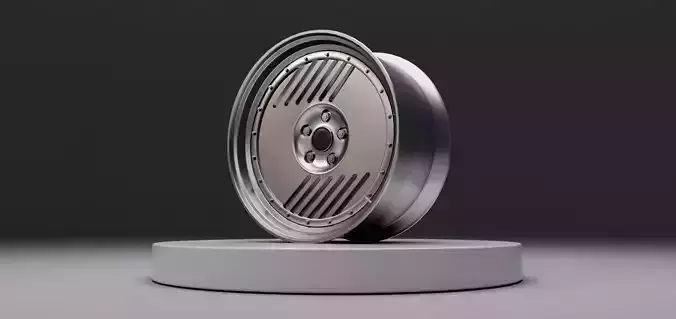 L2P wheel Low-poly 3D model