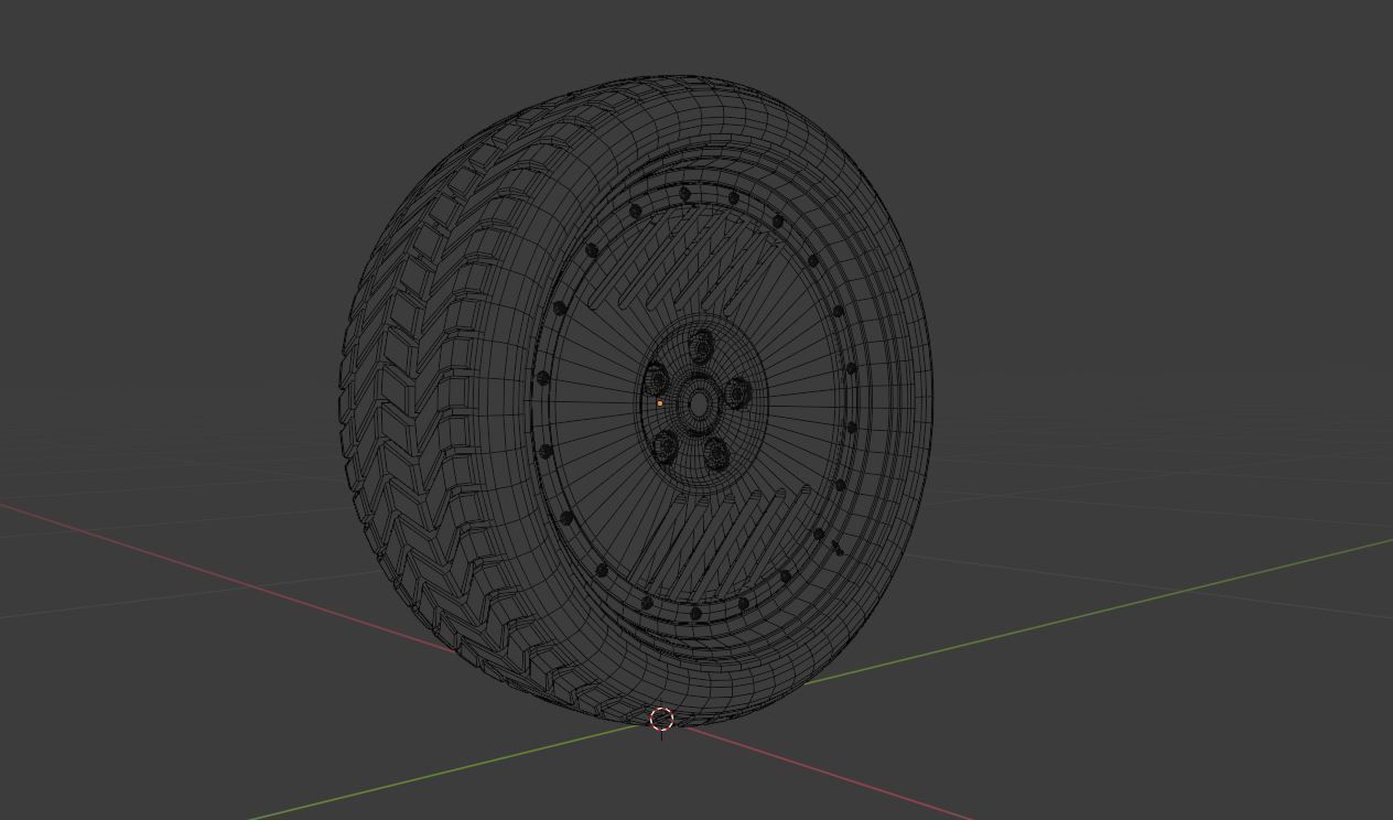 L2P wheel Low-poly 3D model_10