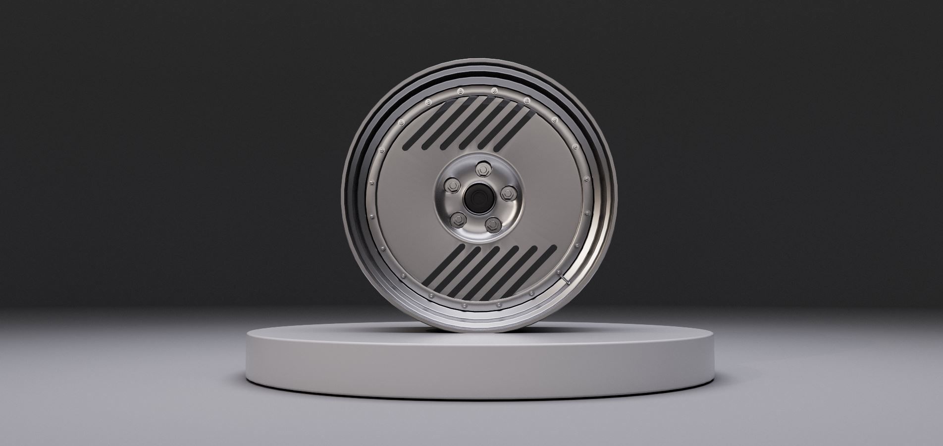 L2P wheel Low-poly 3D model_2