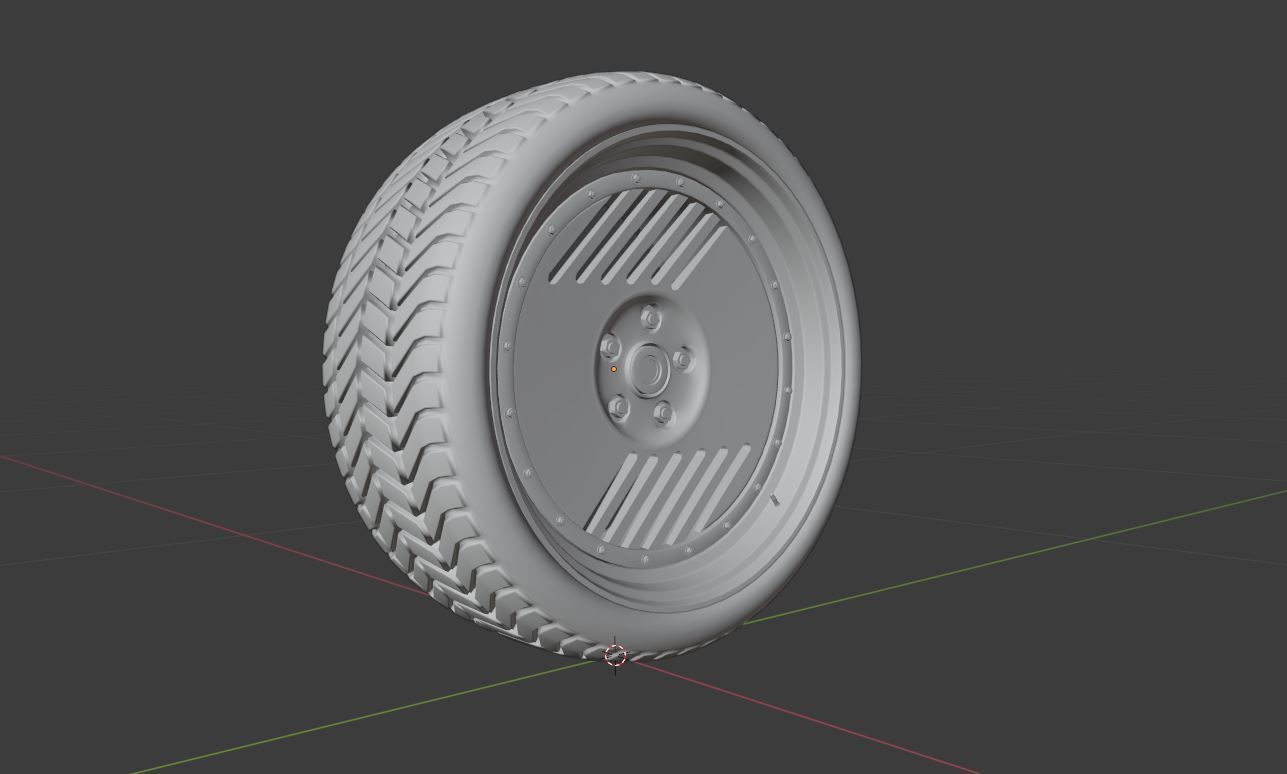 L2P wheel Low-poly 3D model_6