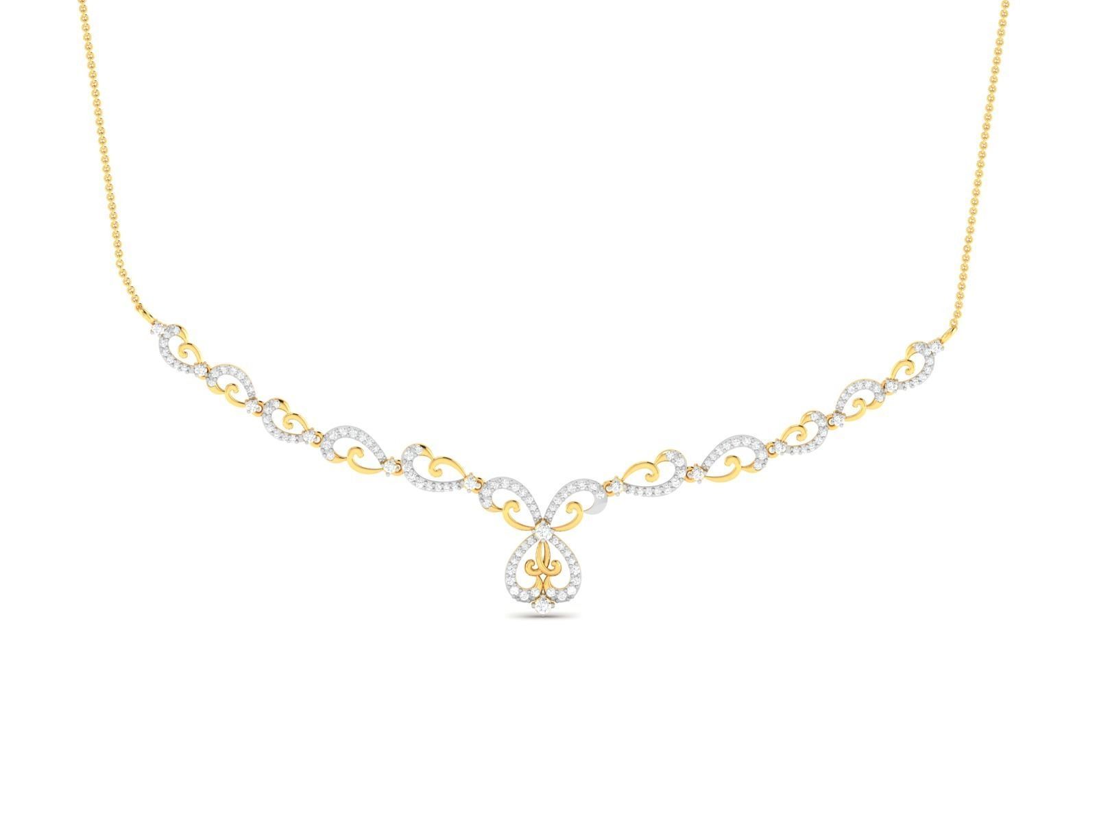 Women necklace 3dm render detail 3D print model_4