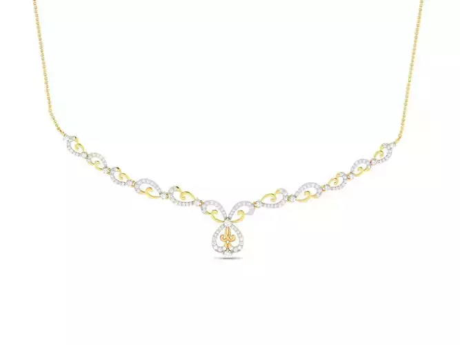 Women necklace 3dm render detail