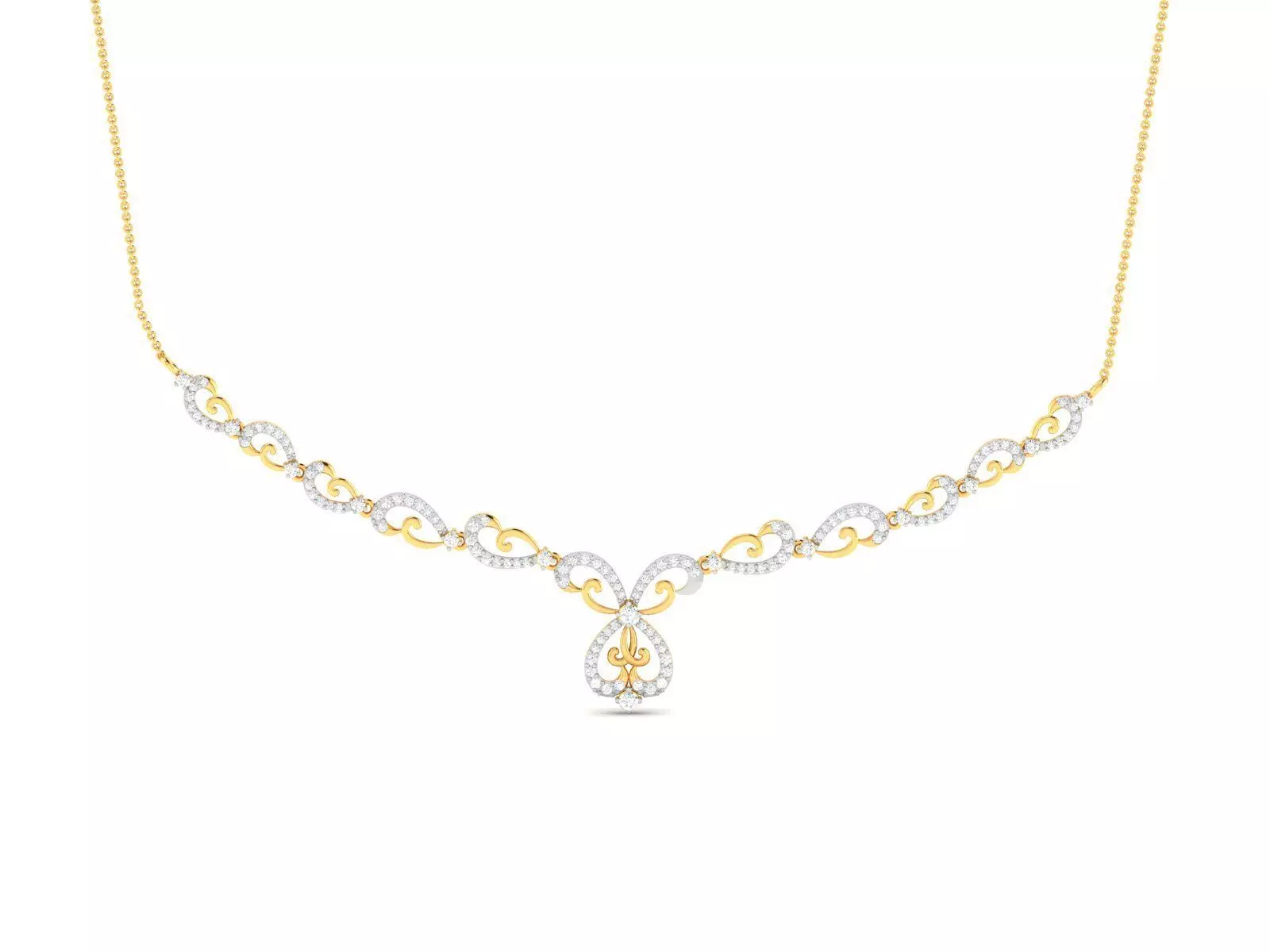 Women necklace 3dm render detail 3D print model_0