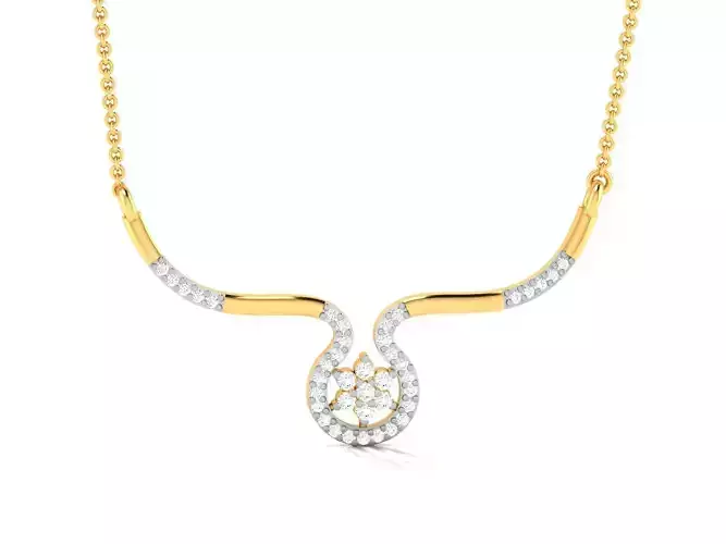 Women necklace 3dm render detail