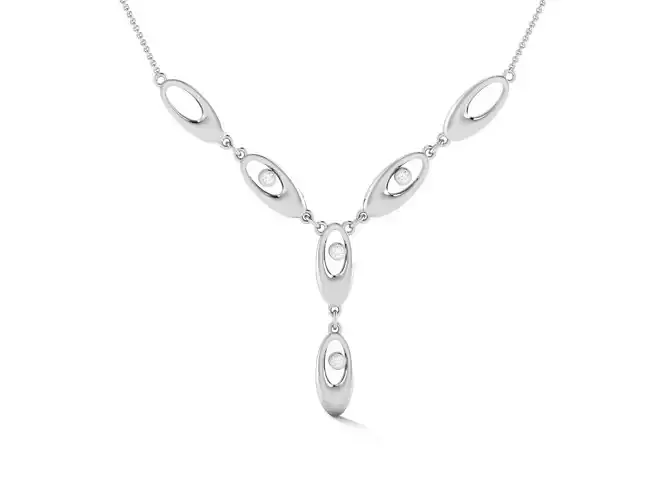 Women necklace 3dm render detail