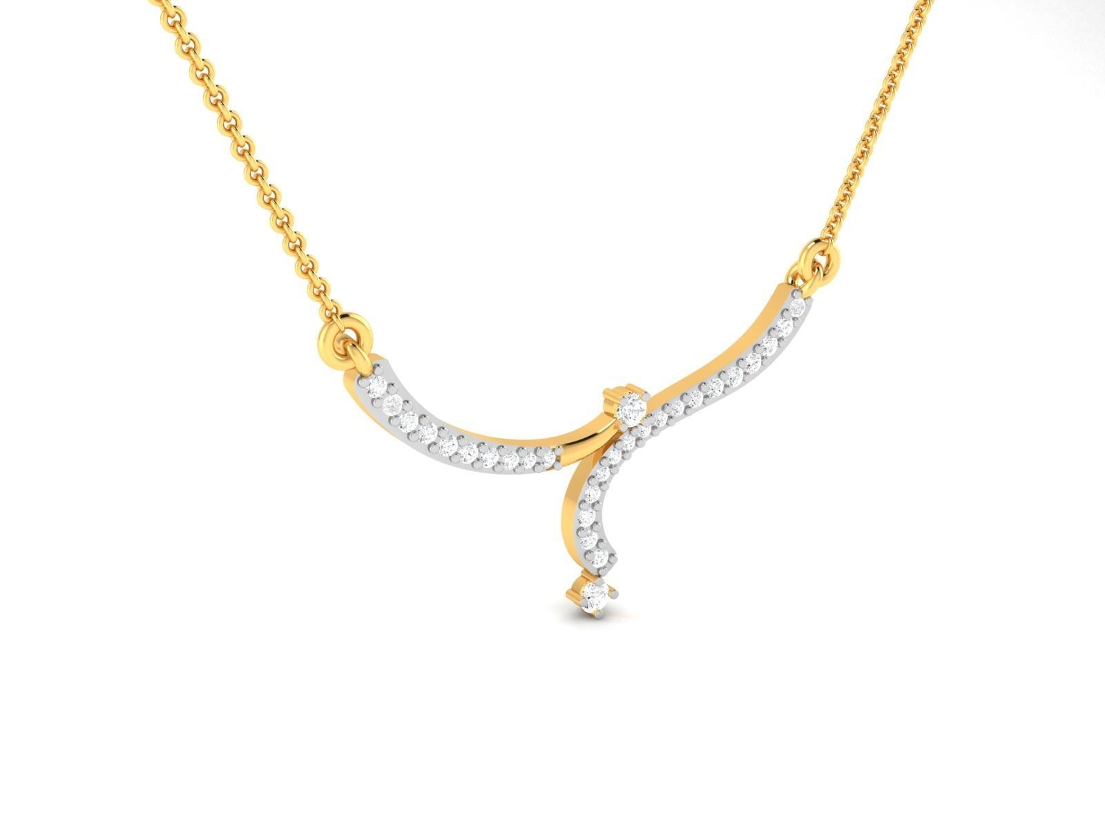 Women necklace 3dm render detail 3D print model_2