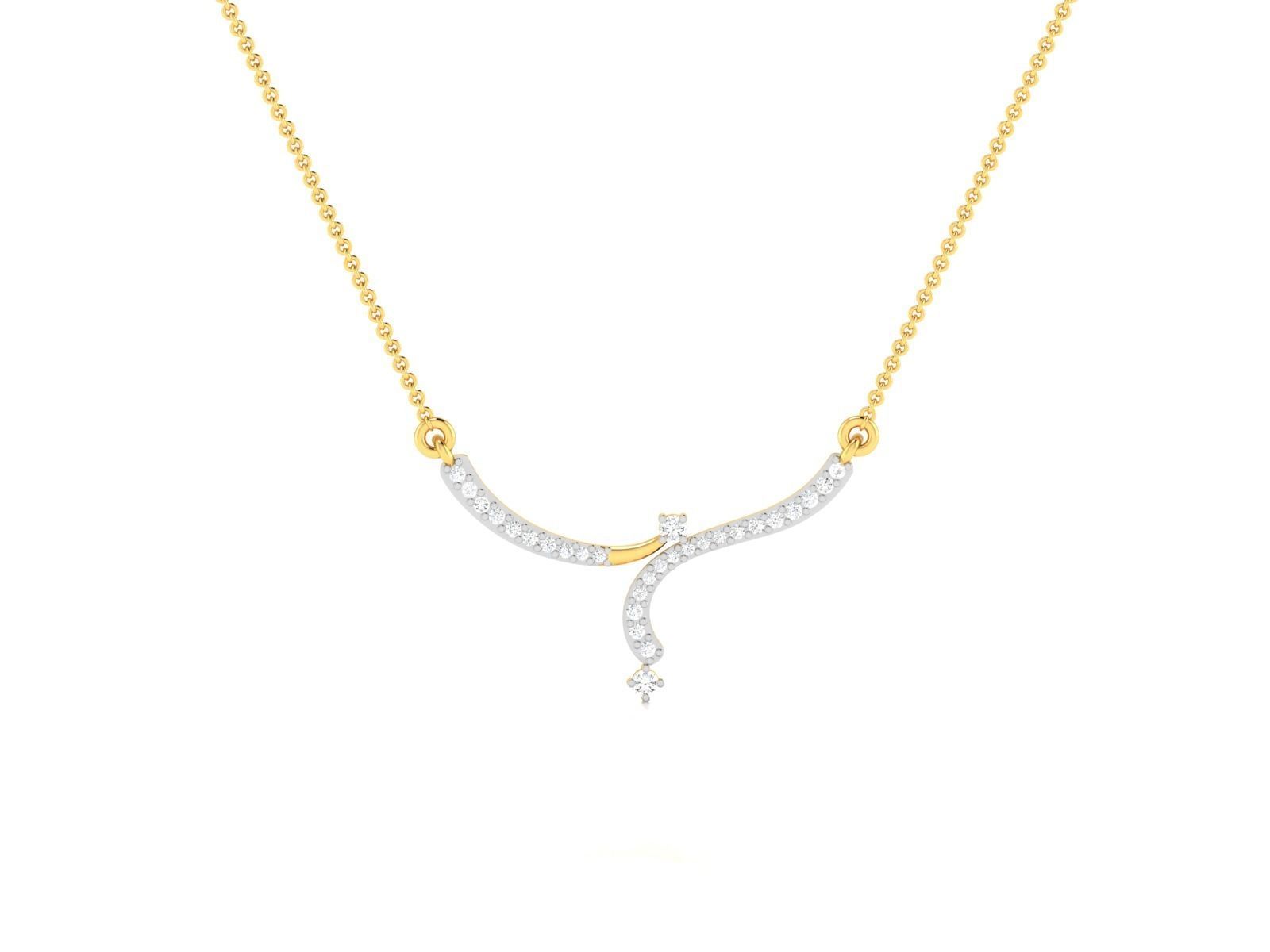 Women necklace 3dm render detail 3D print model_4