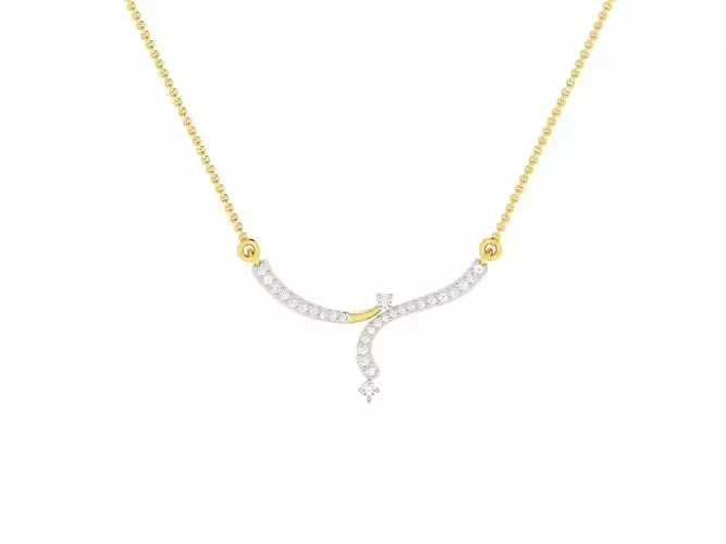 Women necklace 3dm render detail