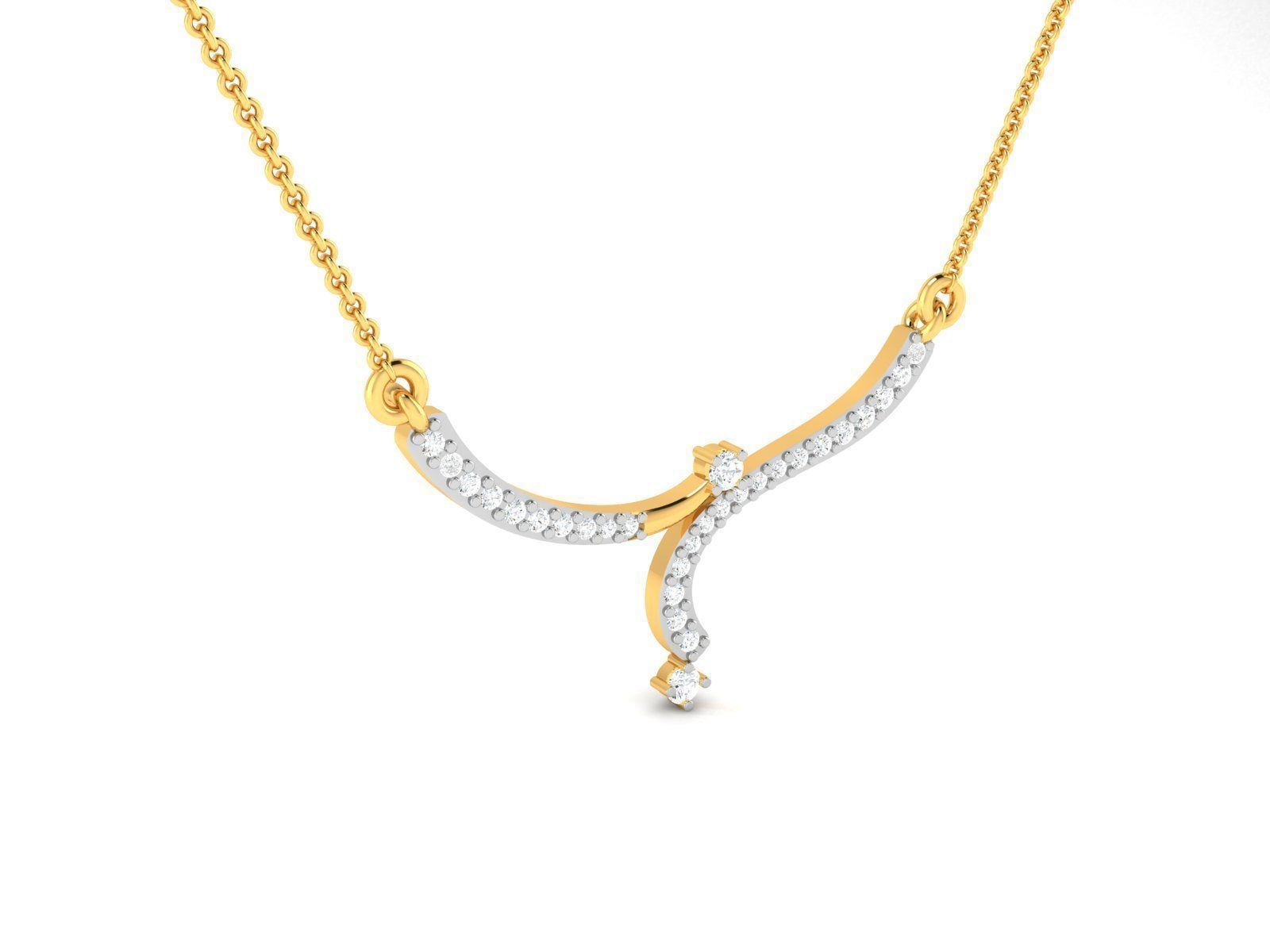 Women necklace 3dm render detail 3D print model_3