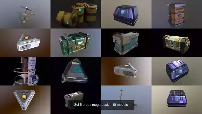Sci-fi props mega pack 