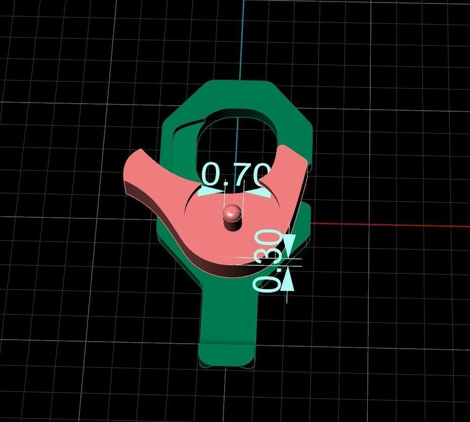 Lock with pattern 3D print model_3