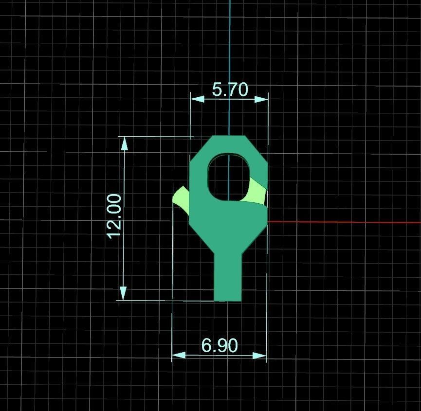 Lock with pattern 3D print model_2
