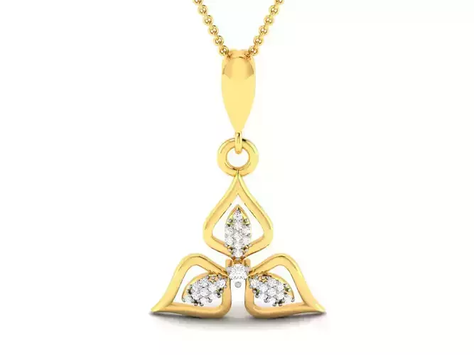 Women pendant 3dm render detail