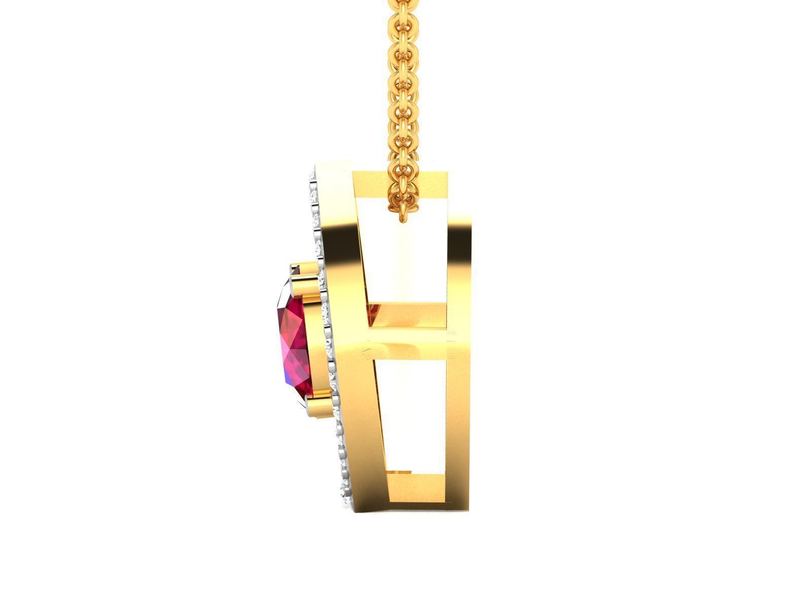 Women pendant 3dm render detail 3D print model_5