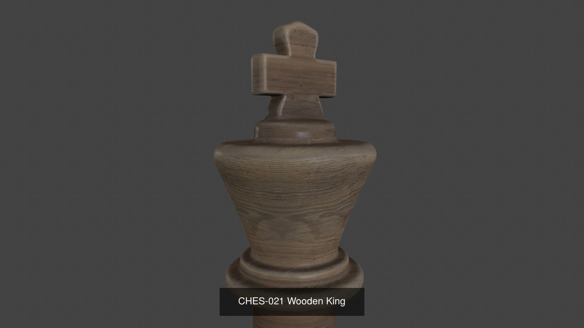 Wooden Chess Piece 3D Model Collection_9
