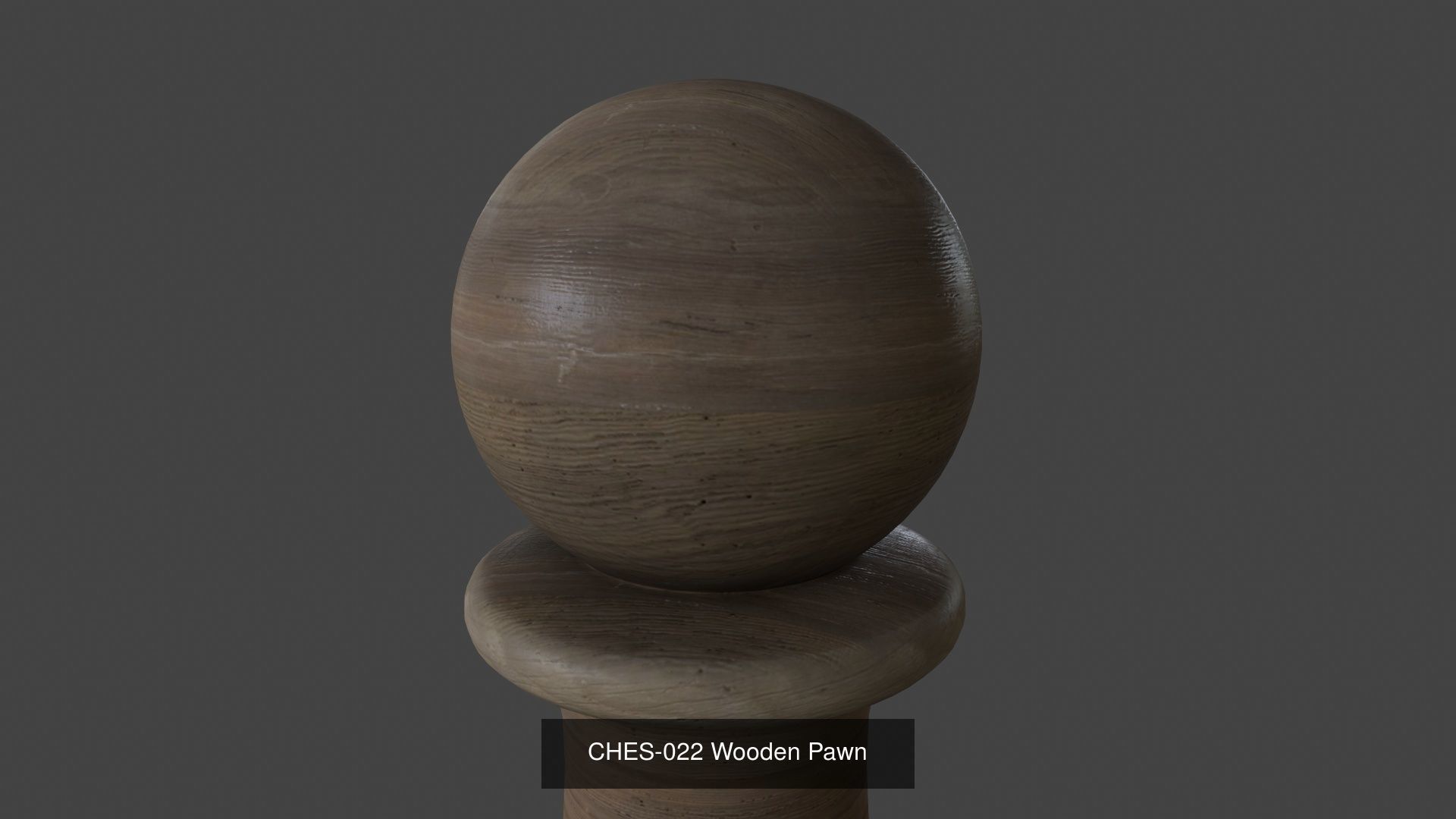 Wooden Chess Piece 3D Model Collection_10