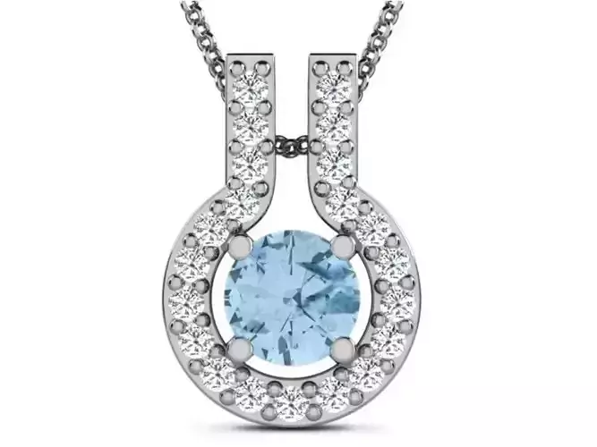 Women pendant 3dm render detail