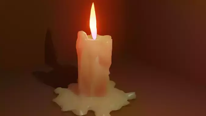 Candele with flame