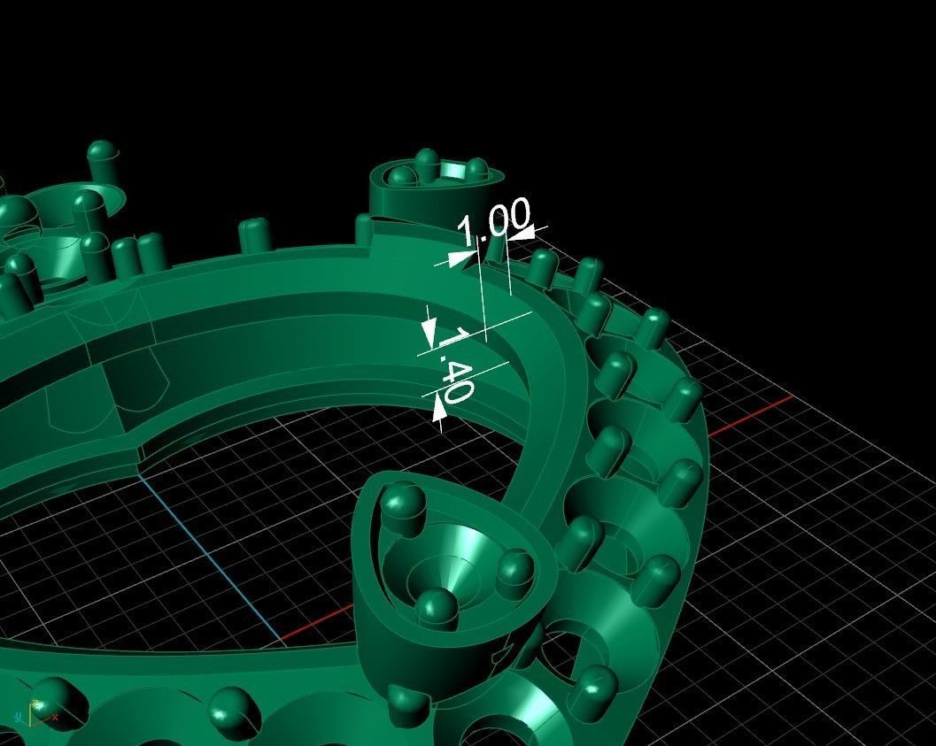 Heart pendant 3D print model_8