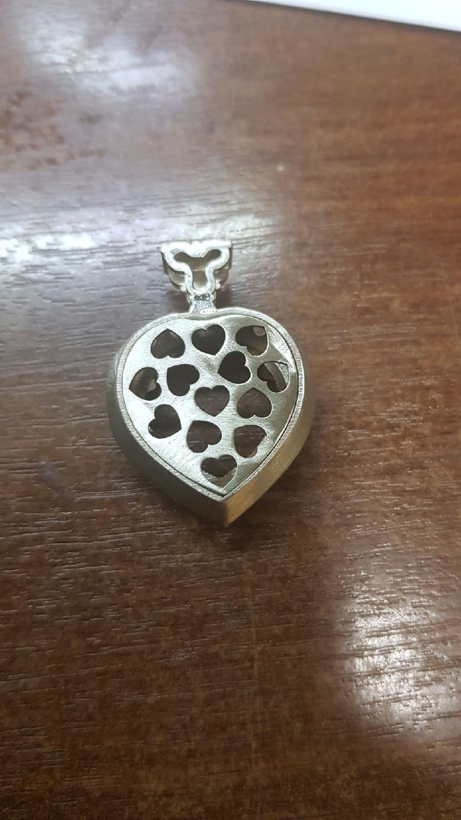 Heart pendant 3D print model_4