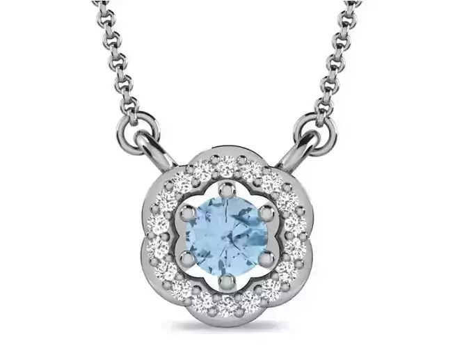 Women pendant 3dm render detail