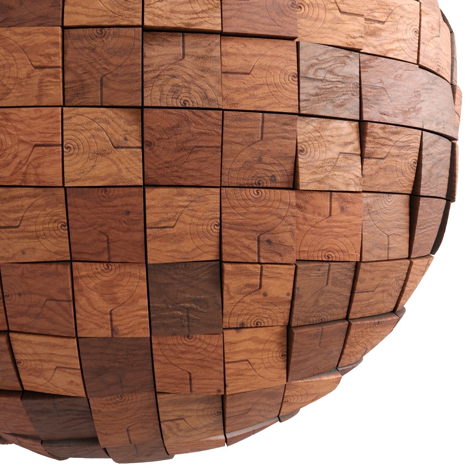 Wooden Wall Decor Material 7- Pbr By Sbsar File Texture_1