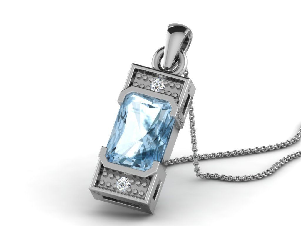 Women pendant 3dm render detail 3D print model_1