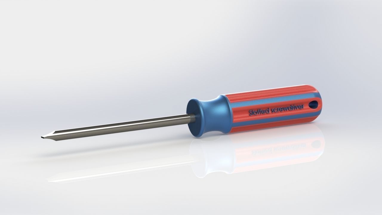 Screwdriver Set tool rack screwdrivers 3D model_4