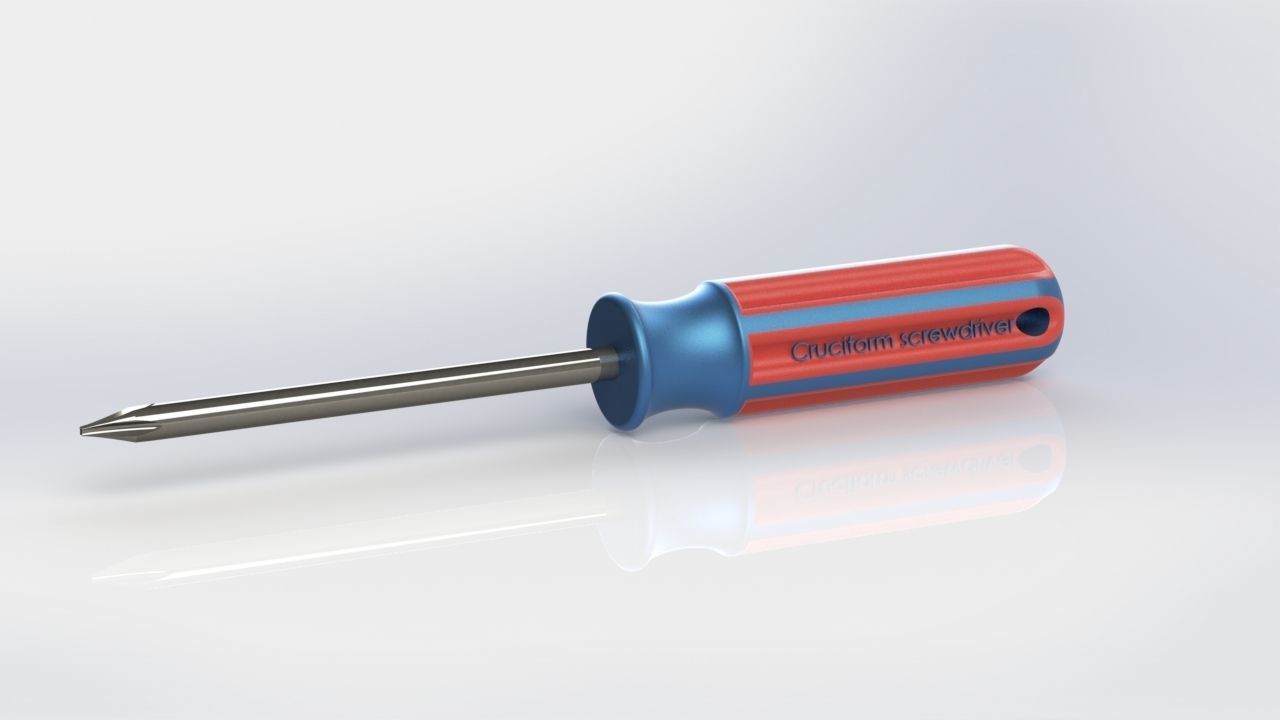 Screwdriver Set tool rack screwdrivers 3D model_3